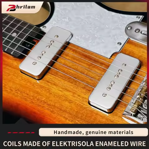 Phrilam Alnico2 Vintage P90 Soapbar Pickup , Suitable for LP P90 Style Electric Guitar Parts Replace