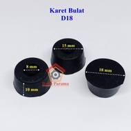 Karet Kaki Box Power/Amplifier/Speaker D18 Hitam