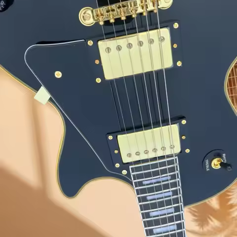 Black LP00S Mahogany Body Ebony Fingerboard Electric Guitar Free Delivery 6 String High-End Enhanced