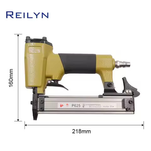 Reilyn P625 Air Brad Stapler 23Ga Small Pneumatic Pin Nailer 10-25mm Finishing nail gun for Fixing C