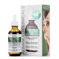 Advanced Clinicals Tea Tree Oil 1.8 fl oz (53 ml) for Redness and Bumps. Helps To Clarify Skin
