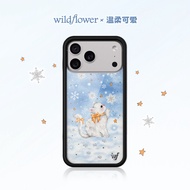 [Wildflower MY Official Store] Snow Kitten iPhone Case for iPhone Shock Resistant INS Style Cute Tre