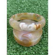 56mm Sakura agate bangle