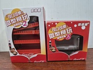 Coca-Cola 可口可樂微型食玩食物櫃十微波爐擺設全新有盒(註没有食玩玩具)
