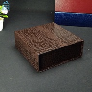 Hardbox Hampers - Fashion Box - Leather Motif Gift Box - Size 22 cm x 22 cm x 8 cm - Croco Brown