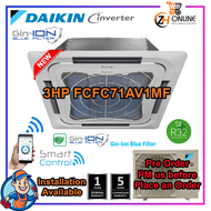 New 3.0HP DAIKIN Inverter Cassette Wifi FCFC71A Ceiling Cassette Inverter FCFC-A Series FCFC71AV1MF 