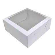 Cake Box White (Window) 9"x9"x"H6.5"