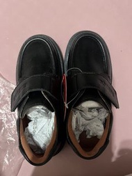 Bobdog 黑色魔術貼童裝皮鞋