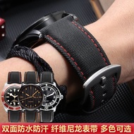 Waterproof canvas watch strap substitute Citizen Seiko Mido Tissot IWC Casio 20mm22 nylon bracelet