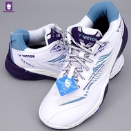 Victor A830NL NitroLite [AB - White/Blue] EXTRA WIDE (5E) Pro Badminton Shoes [Square Toe]