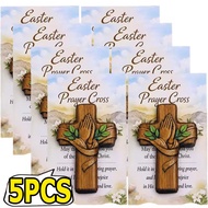 1/3/5Pcs Wooden Prayer Cross - for Easter Christmas - Handheld Praying Crosses - Meditation Prayer S