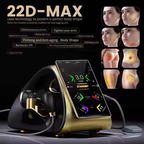 22D MAX HIFU Beauty Equipment Machine Latest Model for Facial Tightening Slimming Fat Reduction
