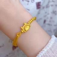 Sand Gold Zodiac Dragon Baby Benming Year Anti Zodiac Half Bracelet for Girlfriend Girlfriend Manufa