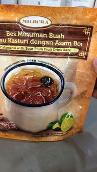 Mildura Calamansi Sour Plum Juice Limau Kasturi dengan Asam Boi 550g (55gx10sachets)