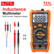 NJTY T21L Inductance Digital Multimeter 600μH-60H Range Duty Cycle 0.1-99% Temp DC AC Amp Voltage Re