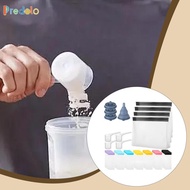 [Predolo] 42x Protein Powder Travel Container Set Zip Bags Reusable Multipurpose Organizer Zip Pouch