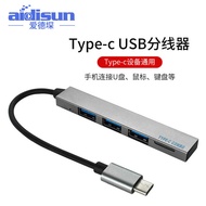 Type-c hub 4 Port usb2.0 Splitter TF Card Reader USB Hub type-c Docking Station mini