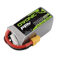 OVONIC 6S Lipo Battery 100C 1300mAh 22.2V Lipo Battery with XT60 Connector for RC FPV Racing Drone Q