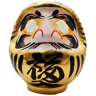 Takasaki Daruma No. 2, Gold, Fortune, Business Prosperity, Good Luck, and Success. This adorable Dar