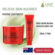 Lucas Papaw Ointment Australia Pawpaw Cream Chapped Lips Minor Burns Sunburn Cuts Insect Bite Care