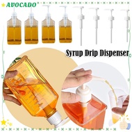 AVOCADD Coffee Syrup Press Bottle, with Scale 5/8/10CC Syrup Drip Dispenser,  Large Capacity 1600ml 
