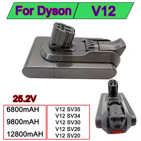 For Dyson 25.2V 12800mAh V12 Battery Rechargeable Battery For Dyson SV34 SV35 Absolute V12 Fluffy cy