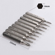 1pcs Precision Screwdriver Bit TORX T1/T2/T3/T4/T5/T6/T8/T9/T10 HEX 0.7/0.9/1.3/1.5/2.0/2.5/3.0/4.0 