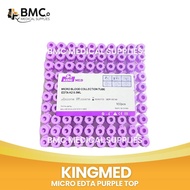 Microtrainer Edta Tube/Purple Top and Red Top/Plain[0.5 ml] (100pcs/Tray) Sold Per Tray