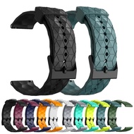 22mm Silicone Strap For NORTH EDGE APACHE-46 Football Pattern Sport Wristband For APACHE-46 Replace 