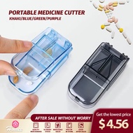 🚚SG SALES🚚 Portable medicine box Outdoor travel pill storage box Pill cutter Medicine dispenser Pill storage box