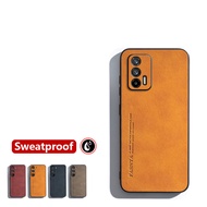 Skin-sensation For Realme GT 5G Neo 2T Q3 Pro 5G RMX3031 2202 2205 3357 Elegance Retro Leather Phone