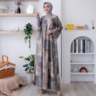 DRESS LEBARAN WANITA VINTAGE STYLE LUNY SILK HARI RAYA PREMIUM