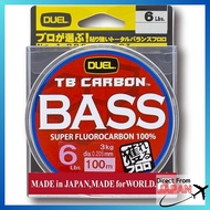 DUEL Fluorocarbon Fishing Line TB CARBON Bass 100m 6Lbs: Natural 4Lbs: 5Lbs:
