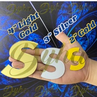 Acrylic Letters and Numbers [2mm 3mm Thick] [Height: 2inches to 5inches] Gold Silver mirror