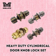 HEAVY DUTY Cylindrical Door Knob Lock Set  | Tombol Pintu Bilik Rumah | BACKSET - 60MM
