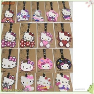 Now 24h Luggage Tag Tow Pass Boarding kt Cat Book Charm Name Sign an