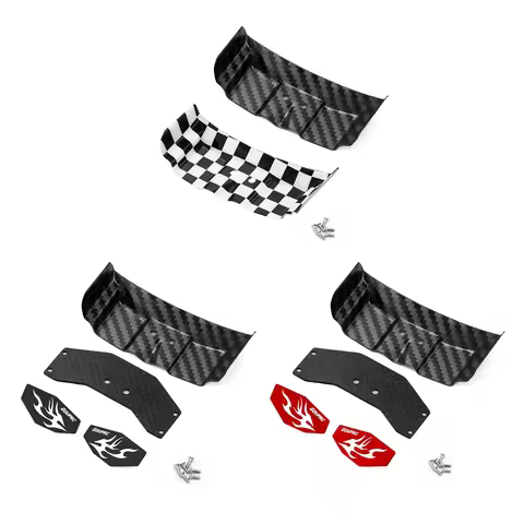 RC Tail Wing Rear Body Wing Spoiler Carbon Fiber Rear Wing for Losi 1/24 Micro-B 2WD Buggy Upgrade P