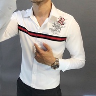 [HCM] HIGH QUALITY DRAGON PATTERN MEN'S SHIRT A87 (Real photo)