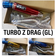ORIGINAL EXHAUST GL RACING TURBO Z DRAG OPEN YAMAHA LC4S LC5S LC135 5S PIPING STAINLESS STEEL TEMBAK
