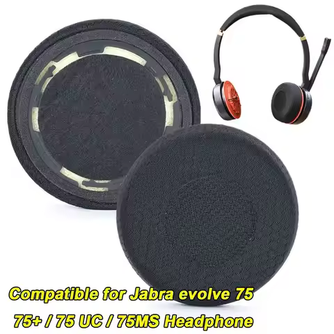1 Pair Replacement Headphone Ear Pads Football Mesh Sponge Foam Earphone Cushions for Jabra evolve 7