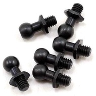 ZC-206SSH YOKOMO 9.8MM HEX SOCKET HEAD BALL STUD SS SIZE 6 PCS BLACK FOR BD7 BD8
