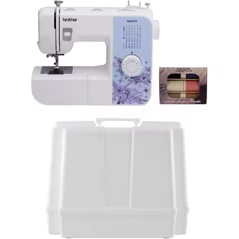 Brother Sewing Machine, XM2701, Lightweight Machine with 27 Stitches, 6 Included Sewing Feet