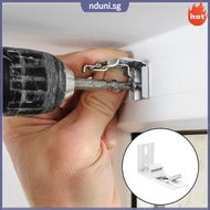 🏠 2Pcs Vertical Blind L Bracket for Holding Curtains White Iron