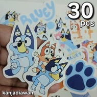 Bluey and Bingo Cartoon Stickers 30 pc Bluey Bingo Stickers For Journal Diary Deco