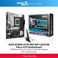 ASUS B760M-AYW PRO WIFI LGA1700 Micro-ATX Motherboard