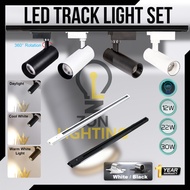 SET Track Light 12W 22W 30W COB LED Lampu Tracklight Spotlight Ceiling Light Spot Light Ceiling