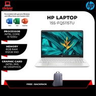 HP 15S-FQ5115TU (I5-1235U, 8GB, 512GB SSD, 15.6" FHD, SILVER-W11, H&S)