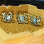 Aquamarine Vintage Butterfly Ring