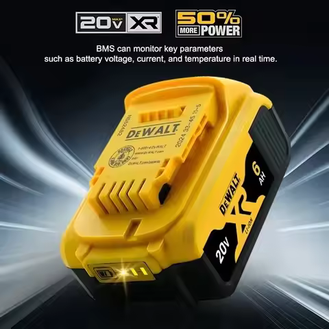 New 100% Original 6Ah 20V Original Dewalt Power Tool Battery DCB206 60V 9.0Ah Battery DCB206 18V Bat