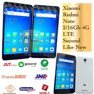 Hp Xiaomi Redmi Note 2 4G Ram 2Gb Rom 16Gb Second Hp Murah Xiaomi